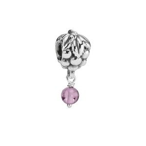 Pandora Amethyst Grape Bunch Sterling Silver Bead